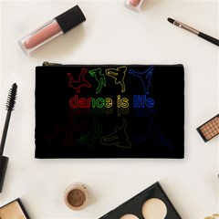 Dance Is Life Cosmetic Bag (medium)  by Valentinaart