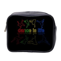 Dance Is Life Mini Toiletries Bag 2-side by Valentinaart