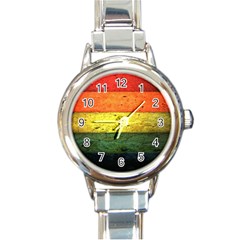 Five Wall Colour Round Italian Charm Watch