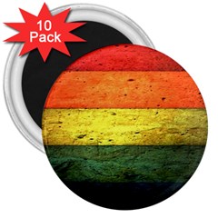 Five Wall Colour 3  Magnets (10 pack) 