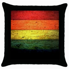 Five Wall Colour Throw Pillow Case (Black)