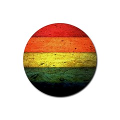 Five Wall Colour Rubber Coaster (Round) 