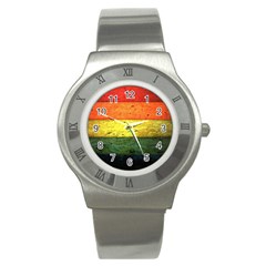 Five Wall Colour Stainless Steel Watch