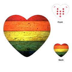 Five Wall Colour Playing Cards (Heart) 