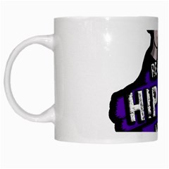 Real Hip Hop Never Die White Mugs by Valentinaart