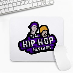 Real Hip Hop Never Die Large Mousepads by Valentinaart