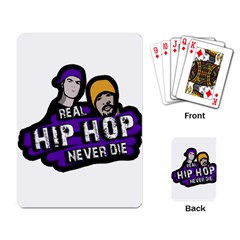 Real Hip Hop Never Die Playing Card by Valentinaart