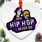 Real Hip Hop never die Heart Ornament (Two Sides) Front