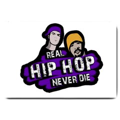 Real Hip Hop Never Die Large Doormat  by Valentinaart