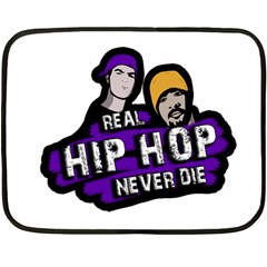 Real Hip Hop Never Die Fleece Blanket (mini) by Valentinaart