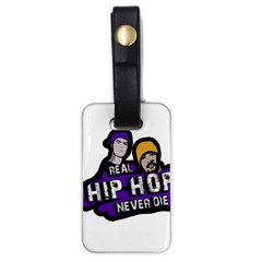 Real Hip Hop Never Die Luggage Tags (one Side)  by Valentinaart