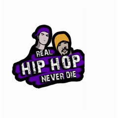 Real Hip Hop Never Die Large Garden Flag (two Sides) by Valentinaart