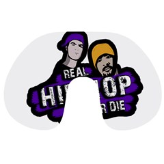 Real Hip Hop Never Die Travel Neck Pillows by Valentinaart