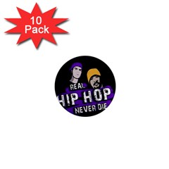 Real Hip Hop Never Die 1  Mini Magnet (10 Pack)  by Valentinaart