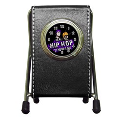 Real Hip Hop Never Die Pen Holder Desk Clocks by Valentinaart