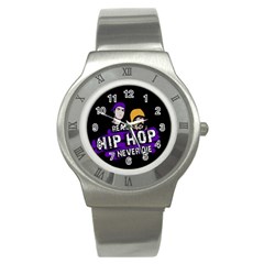 Real Hip Hop Never Die Stainless Steel Watch by Valentinaart