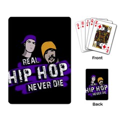 Real Hip Hop Never Die Playing Card by Valentinaart