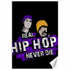 Real Hip Hop Never Die Canvas 12  X 18   by Valentinaart