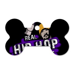 Real Hip Hop Never Die Dog Tag Bone (two Sides) by Valentinaart