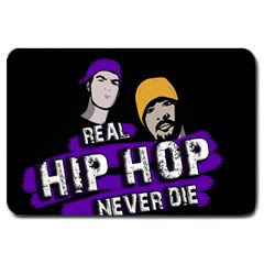 Real Hip Hop Never Die Large Doormat  by Valentinaart