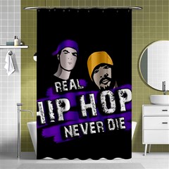 Real Hip Hop Never Die Shower Curtain 48  X 72  (small)  by Valentinaart