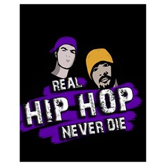 Real Hip Hop Never Die Drawstring Bag (small) by Valentinaart