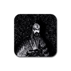 Attila The Hun Rubber Coaster (square)  by Valentinaart