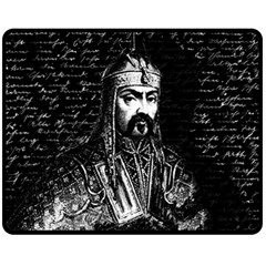 Attila The Hun Fleece Blanket (medium)  by Valentinaart