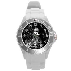 Attila The Hun Round Plastic Sport Watch (l) by Valentinaart