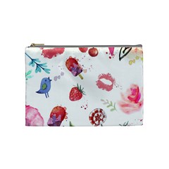 Hand Painted Summer Background  Cosmetic Bag (medium)  by TastefulDesigns