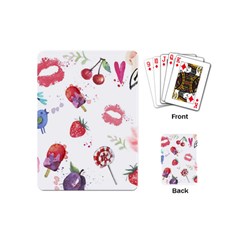 Hand Painted Summer Background  Playing Cards (mini)  by TastefulDesigns