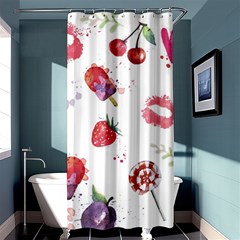 Hand Painted Summer Background  Shower Curtain 36  X 72  (stall)  by TastefulDesigns