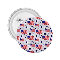 Flag Of The Usa Pattern 2 25  Buttons by EDDArt