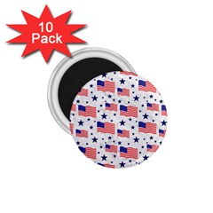 Flag Of The Usa Pattern 1 75  Magnets (10 Pack)  by EDDArt