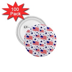 Flag Of The Usa Pattern 1 75  Buttons (100 Pack)  by EDDArt