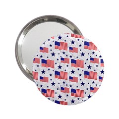 Flag Of The Usa Pattern 2 25  Handbag Mirrors by EDDArt