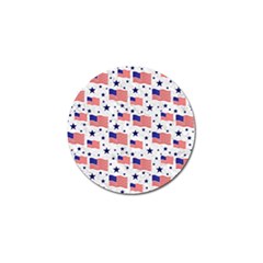 Flag Of The Usa Pattern Golf Ball Marker (4 Pack) by EDDArt