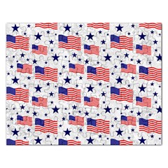 Flag Of The Usa Pattern Rectangular Jigsaw Puzzl