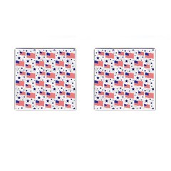 Flag Of The Usa Pattern Cufflinks (square) by EDDArt