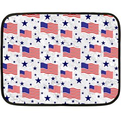 Flag Of The Usa Pattern Fleece Blanket (mini) by EDDArt