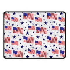 Flag Of The Usa Pattern Fleece Blanket (small) by EDDArt