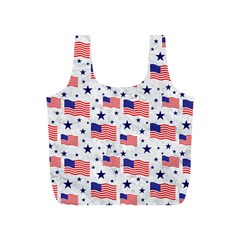 Flag Of The Usa Pattern Full Print Recycle Bags (s)  by EDDArt