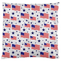 Flag Of The Usa Pattern Standard Flano Cushion Case (two Sides) by EDDArt