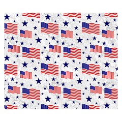 Flag Of The Usa Pattern Double Sided Flano Blanket (small)  by EDDArt