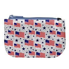 Flag Of The Usa Pattern Large Coin Purse