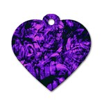 Pattern Dog Tag Heart (Two Sides) Front