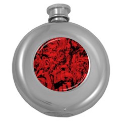 Pattern Round Hip Flask (5 Oz) by Valentinaart