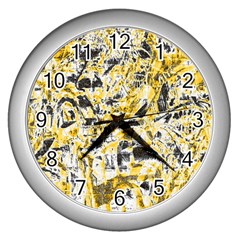 Pattern Wall Clocks (silver) 