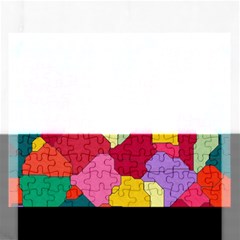 Colorful Leather Pieces             Jigsaw Puzzle (rectangular) by LalyLauraFLM