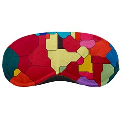 Colorful Leather Pieces             Sleeping Mask by LalyLauraFLM